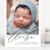 "First-Name Basis" - Birth Announcements in Onyx by Genna Blackburn - Front