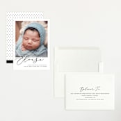 "First-Name Basis" - Birth Announcements in Onyx by Genna Blackburn - Assembled