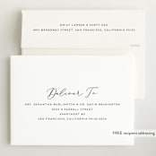 "First-Name Basis" - Birth Announcements in Onyx by Genna Blackburn - FREE Recipient Addressing