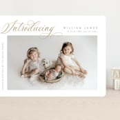 "Inspired Introduction" - Birth Announcements in Wheat by Carolyn MacLaren - Front