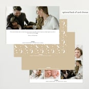 "Inspired Introduction" - Birth Announcements in Wheat by Carolyn MacLaren - Back of Card Options