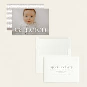 "Classy Name" - Birth Announcements in Cloud by Ekko Studio - Assembled
