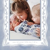 "Baby Frame" - Birth Announcements in Cornflower by Chris Griffith - Detail
