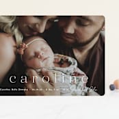 "Classically Stated" - Birth Announcements in Sugar by Sara Hicks Malone - Front