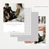 "in name only" - Birth Announcements in Whipped Cream by Jennifer Wick - Back of Card Options