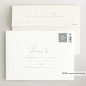 "Delicate" - Birth Announcements in Powder by Sara Hicks Malone - FREE Recipient Addressing