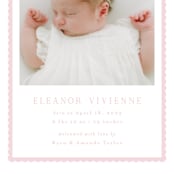"Sweetest Scallop" - Birth Announcements in Petal by Emily Betts - Detail