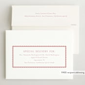 "Sweetest Scallop" - Birth Announcements in Petal by Emily Betts - FREE Recipient Addressing