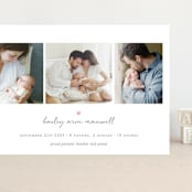 "Teeny Tiny Love" - Birth Announcements in Petal by Sara Hicks Malone - Front