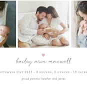 "Teeny Tiny Love" - Birth Announcements in Petal by Sara Hicks Malone - Detail