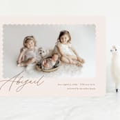 "Dainty" - Birth Announcements in Flower by Pixel and Hank - Front