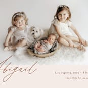 "Dainty" - Birth Announcements in Flower by Pixel and Hank - Detail