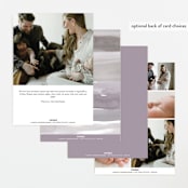 "Two Cute" - Birth Announcements in Silk by Creo Study - Back of Card Options