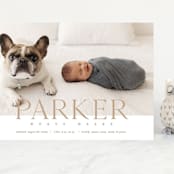 "modern classic" - Birth Announcements in Toffee by Eric Clegg - Front