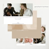 "modern classic" - Birth Announcements in Toffee by Eric Clegg - Back of Card Options