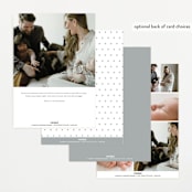 "Baby Classic" - Birth Announcements in Cloud by Carolyn MacLaren - Back of Card Options