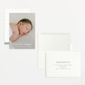 "Baby Classic" - Birth Announcements in Cloud by Carolyn MacLaren - Assembled