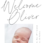 "Simply" - Birth Announcements in Noir by AK Graphics - Detail