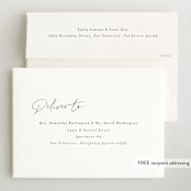"Simply" - Birth Announcements in Noir by AK Graphics - FREE Recipient Addressing