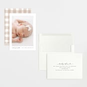 "Edgy" - Birth Announcements in Snow by Pixel and Hank - Assembled