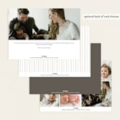 "Simply Lovely" - Birth Announcements in Pearl by Pixel and Hank - Back of Card Options