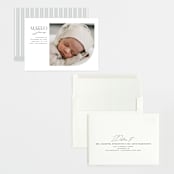 "Modern Arc" - Birth Announcements in Snow by Erin Deegan - Assembled