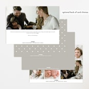 "Serenity" - Birth Announcements in Cloud by Everett Paper Goods - Back of Card Options