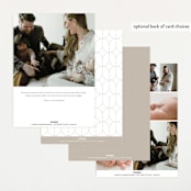"Ollie" - Birth Announcements in Cotton by Kristie Kern - Back of Card Options