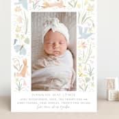 "Baby Garden" - Birth Announcements in Sky by Eve Schultz - Front