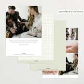"Baby Garden" - Birth Announcements in Sky by Eve Schultz - Back of Card Options