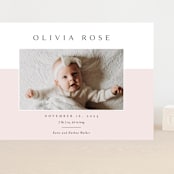 "Cherished" - Birth Announcements in Peony by Kasia Labocki - Front