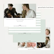 "Story" - Birth Announcements in Sea Salt by Pixel and Hank - Back of Card Options