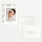"Corner Hello" - Birth Announcements in Midnight by Jackie Crawford - Assembled