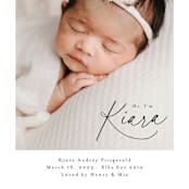 "Corner Hello" - Birth Announcements in Midnight by Jackie Crawford - Detail