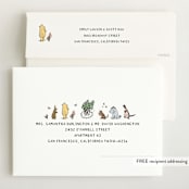 "Hundred Acre Wood" - Birth Announcements in Natural by Heather Schertzer - FREE Recipient Addressing