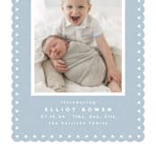"Mickey fabric frame" - Birth Announcements in Chambray by Lea Delaveris - Detail