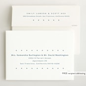 "Mickey fabric frame" - Birth Announcements in Chambray by Lea Delaveris - FREE Recipient Addressing