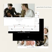 "Silly Old Bear" - Birth Announcements in Ink by Heather Schertzer - Back of Card Options