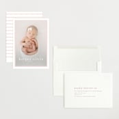 "Portraiture" - Birth Announcements in Rose by Alexandra Cohn - Assembled