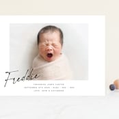 "Nickname" - Birth Announcements in Dove by Paula Pecevich - Front