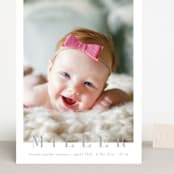 "classic baby" - Birth Announcements in Cement by Sara Hicks Malone - Front