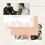 "Dottie" - Birth Announcements in Sweet Pea by Erin L. Wilson - Back of Card Options