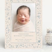 "Iconic bebe" - Birth Announcements in Bluebird by Creo Study - Front