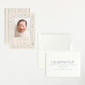 "Iconic bebe" - Birth Announcements in Bluebird by Creo Study - Assembled
