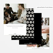 "Dashing" - Birth Announcements in Vanilla by Olivia Raufman - Back of Card Options
