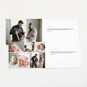 "Handwriting" - Birth Announcements in Snow by Bethan - Interior Options