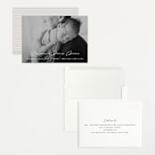 "Handwriting" - Birth Announcements in Snow by Bethan - Assembled