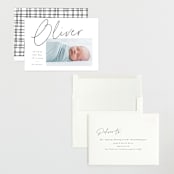 "Simply" - Birth Announcements in Noir by AK Graphics - Assembled