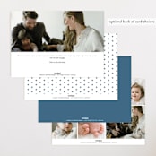 "Bold Nickname" - Birth Announcements in Bluebird by Shirley Lin Schneider - Back of Card Options