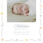 "Petite Garden" - Birth Announcements in Bouquet by Robert and Stella - Detail
